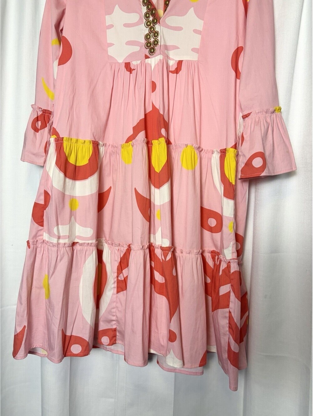 Sheridan French Caty Mini Dress In Pink Floral Cotton Poplin. Medium Retail $325